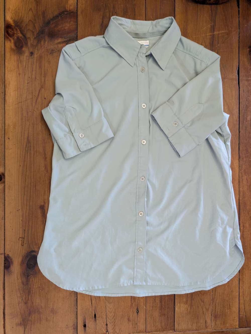 Women's Columbia Sage Green Blouse Small